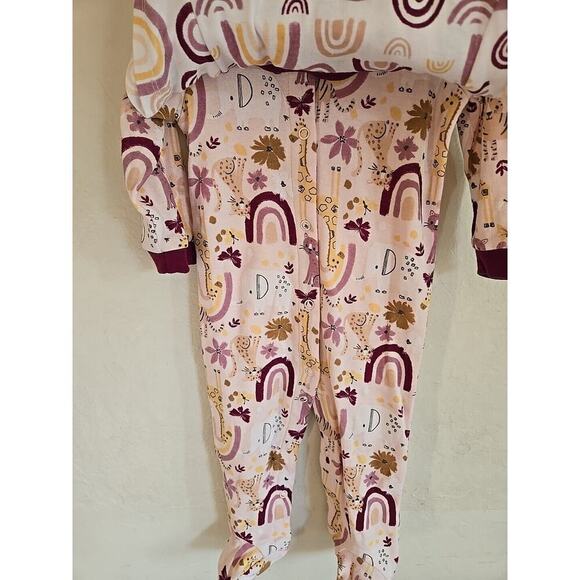 CHICKPEA Baby 3-PC. Cotton Bodysuit Pants & Bib Set 6/9 months - Picture 4 of 11